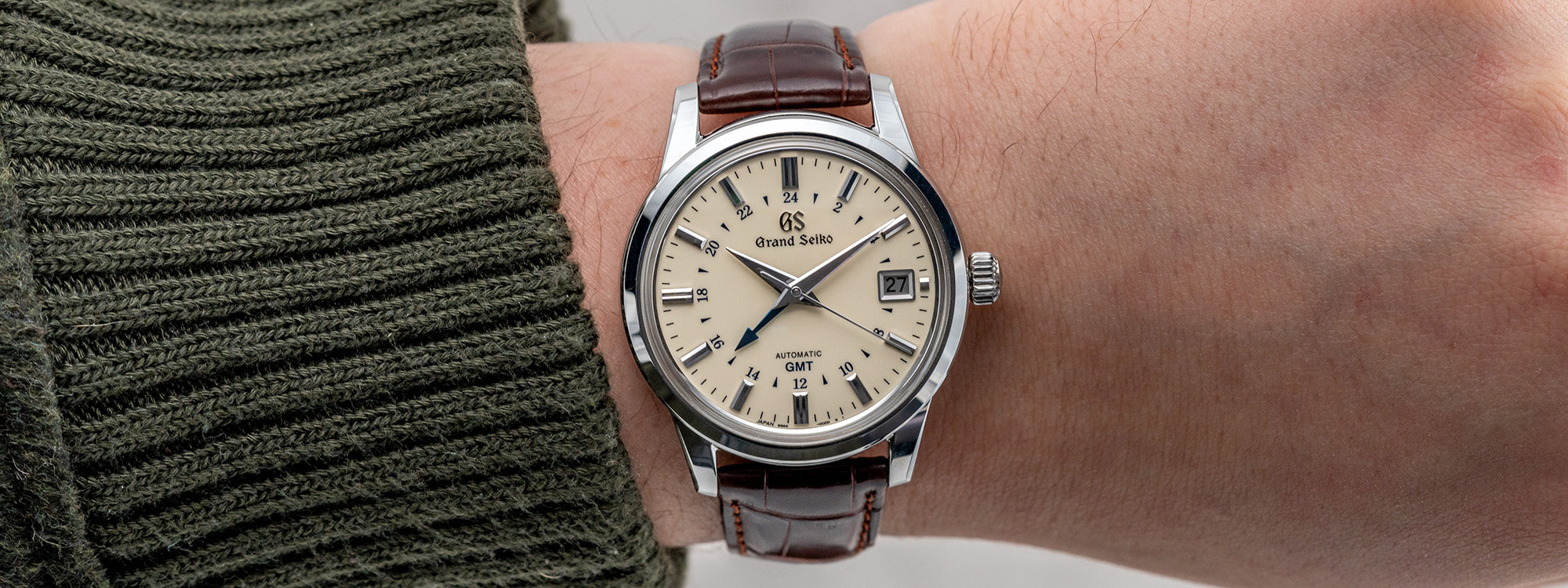 【純正】Grand Seiko　SBGM221 レザーベルト　ブラウン Grand Seiko Elegance SBGM221 39.5mm