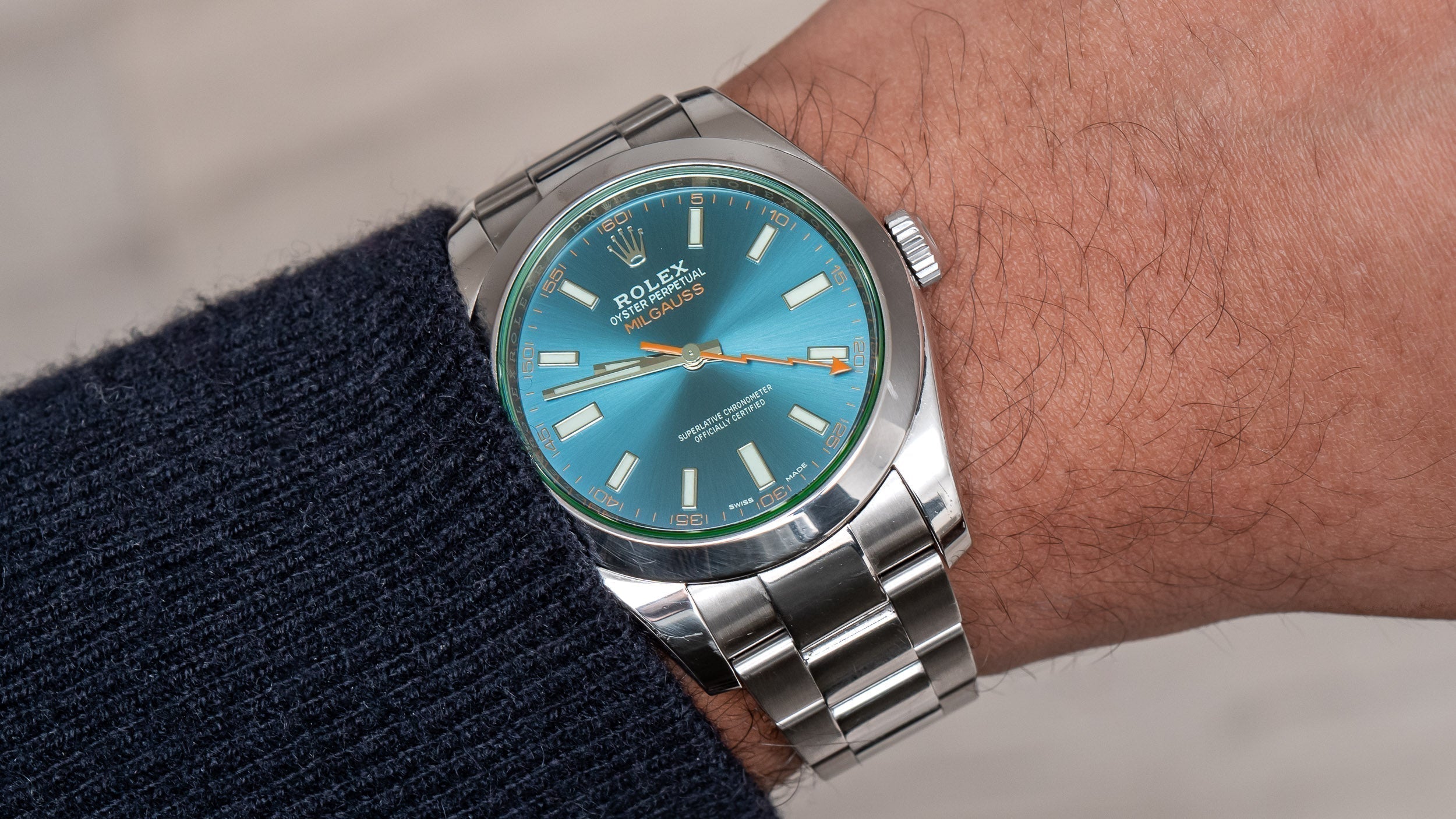 Rolex Milgauss 116400GV Z Blue Review | Teddy Baldassarre