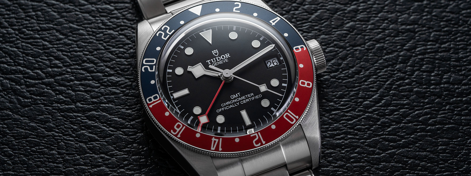 Powered by a new three-day movement, a mechanical GMT diver's