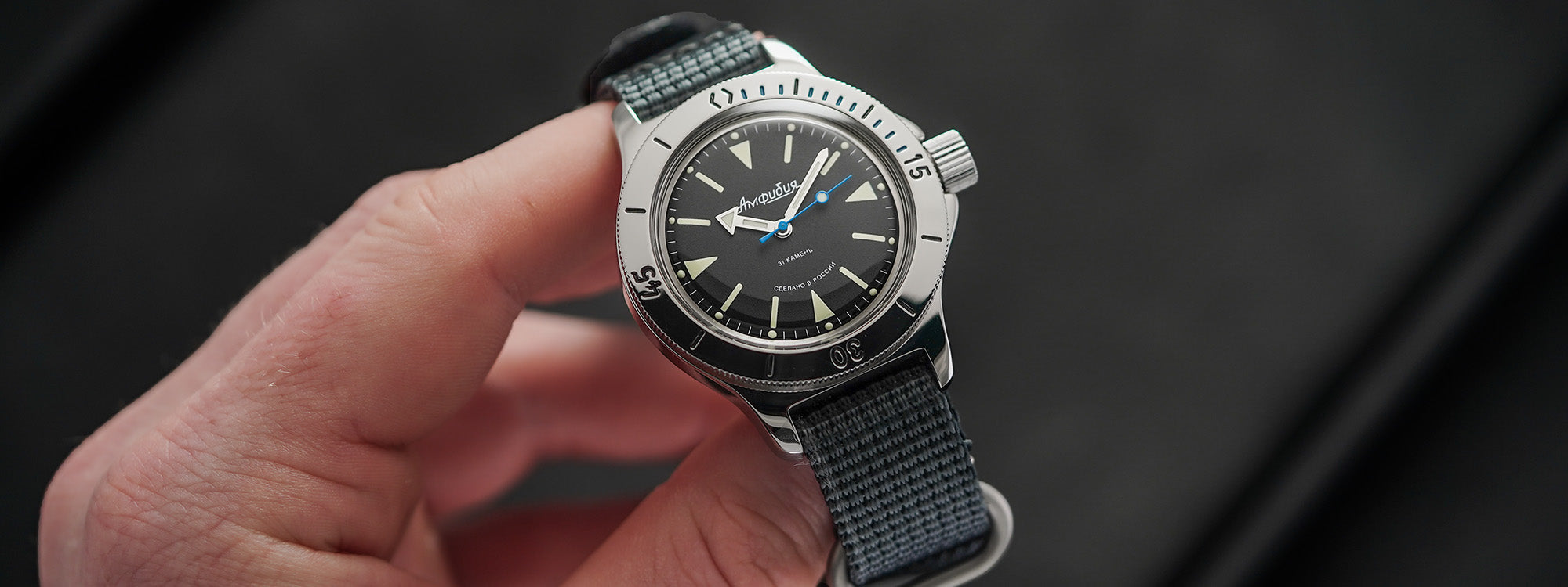 Vostok Amphibian 2415.01/110648 Orologio Subacqueo Automatico | 200m, Meccanico Russo, Bracciale, Collezione