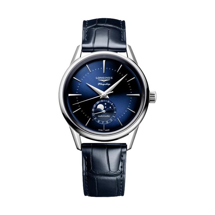 Flagship Heritage Moonphase Sunray Blue Teddy Baldassarre