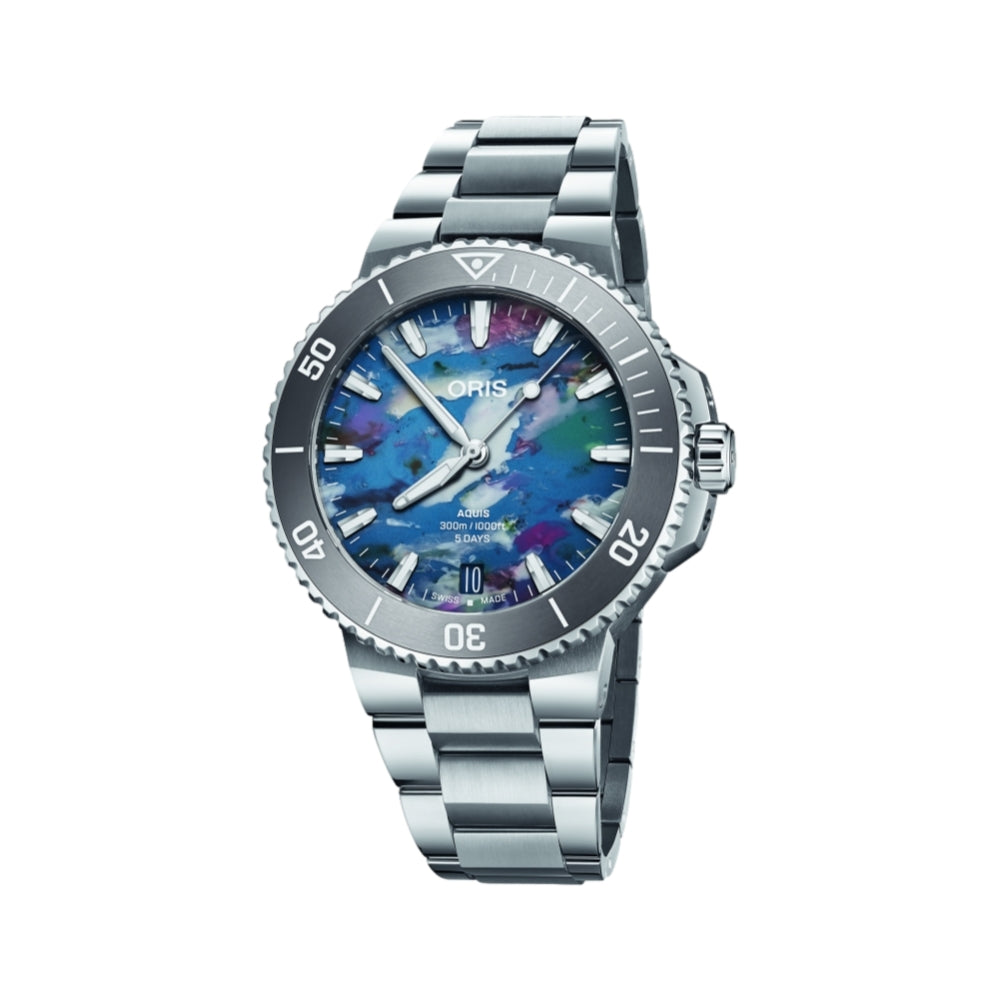 Aquis Date 2024 Calibre 400 Upcycle on Bracelet Teddy