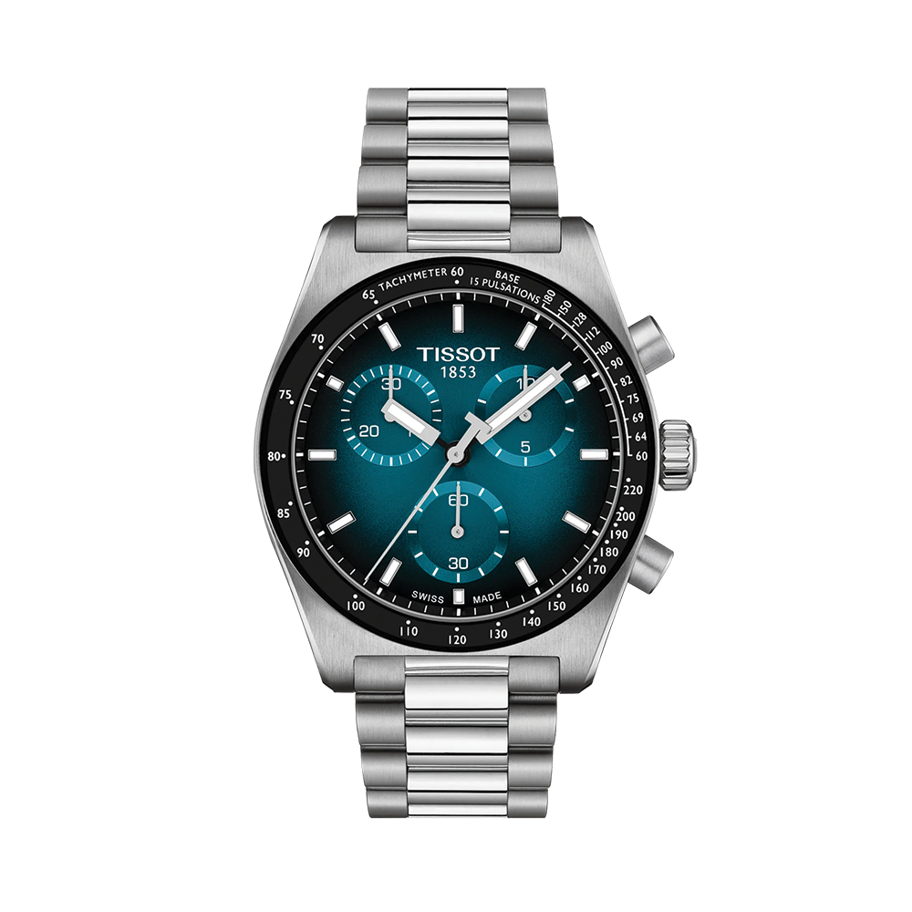 PR516 Quartz Chronograph 40mm - Blue-Black on Bracelet | Teddy