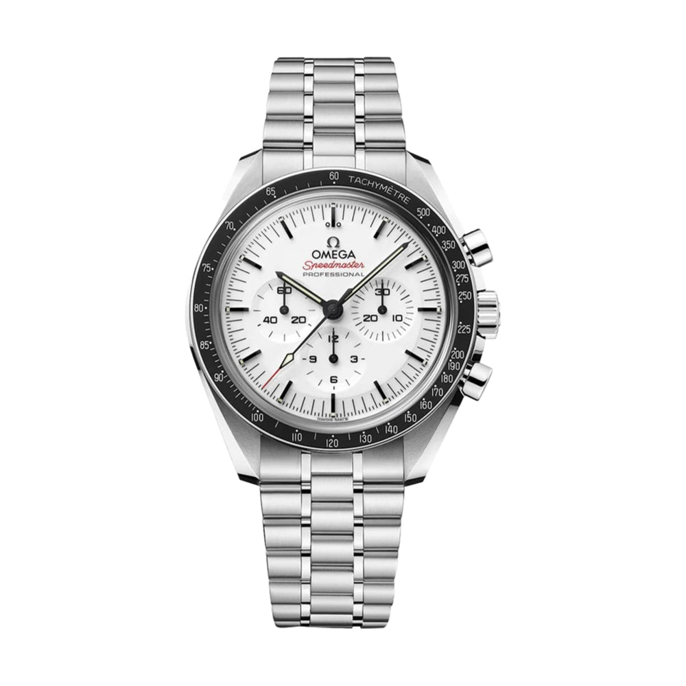 Speedmaster Moonwatch Professional Co-Axial Master Chronometer Chronograph 42 mm Domed Sapphire Crystal, Bracelet - White