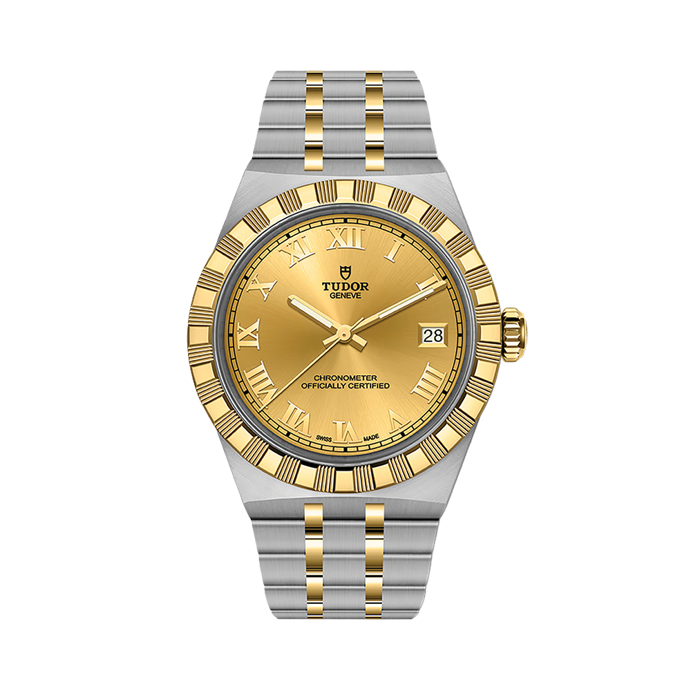 TUDOR Royal Yellow Gold Two-Tone 36mm - Champagne on Bracelet