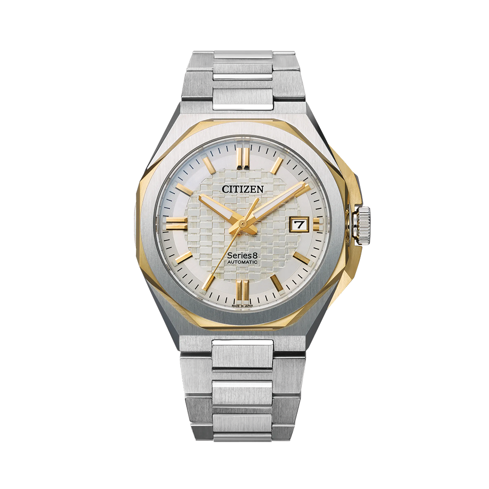 Series8 Automatic Two-Tone 39mm - White on Bracelet | Teddy