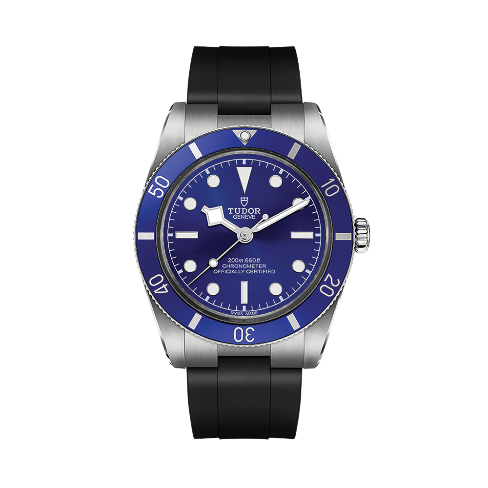 Black Bay 54 37mm - Blue on Rubber Strap | Teddy Baldassarre
