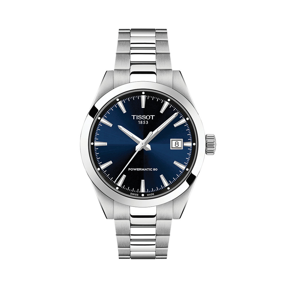 てつさまTISSOT Gentleman 38mm - Blue on Bracelet | Teddy Baldassarre