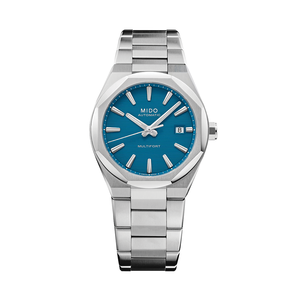 Multifort 8 One Crown 40mm - Turquoise on Bracelet | Teddy Baldassarre