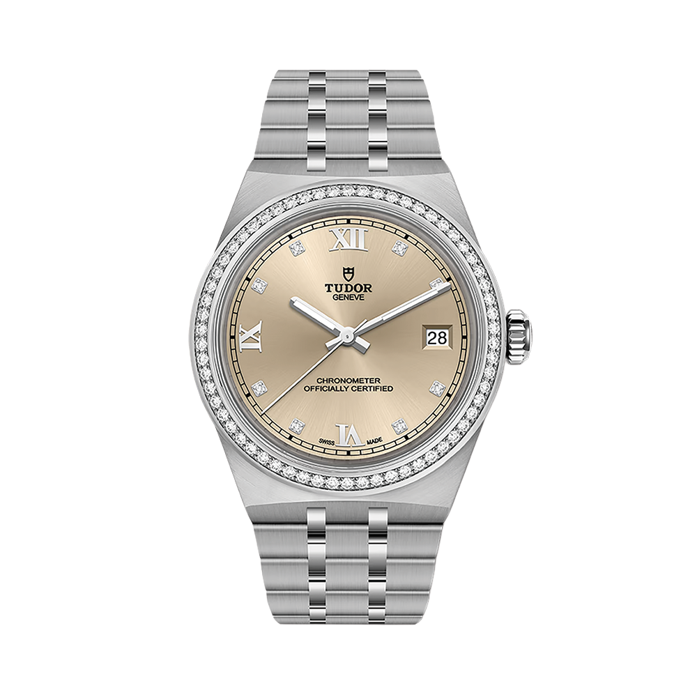 TUDOR Royal 36mm - Ivory, Diamond-Set on Bracelet | Teddy Baldassarre