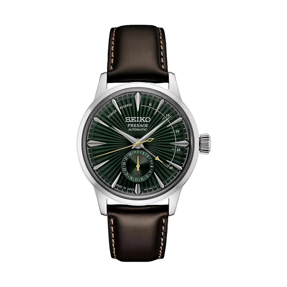 SSA459 Presage Cocktail Time Automatic 40.5mm - Green on Leather