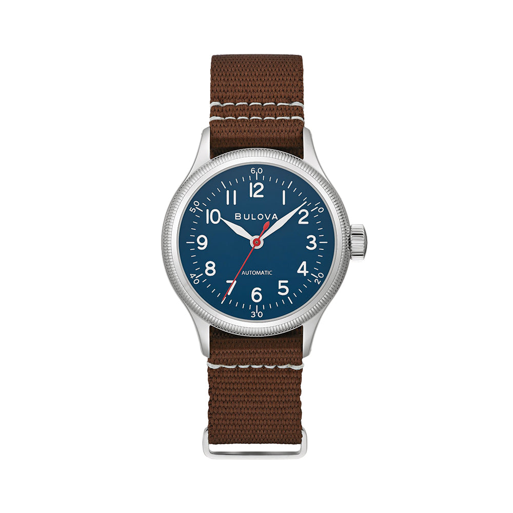 A-11 Hack Watch 37mm - Blue on NATO Strap | Teddy Baldassarre