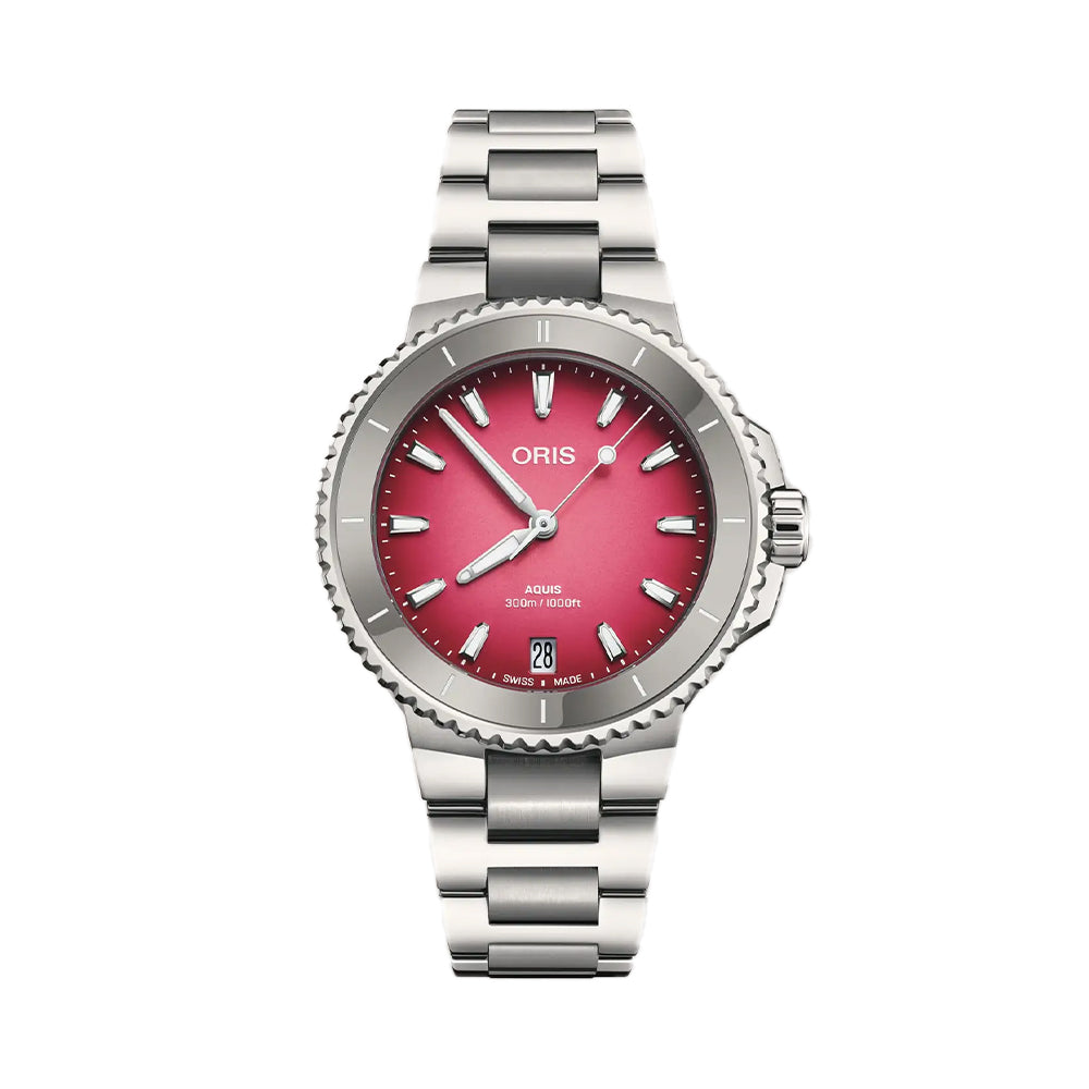 Aquis Date Ceramic Bezel 
