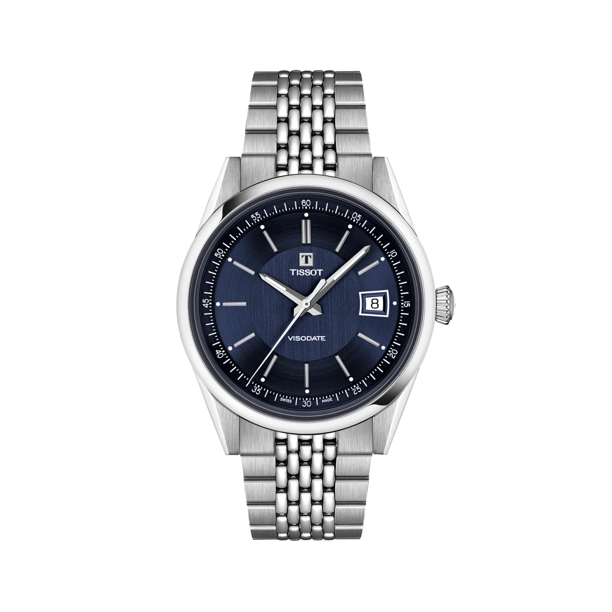 Visodate 39mm - Blue on Bracelet | Teddy Baldassarre