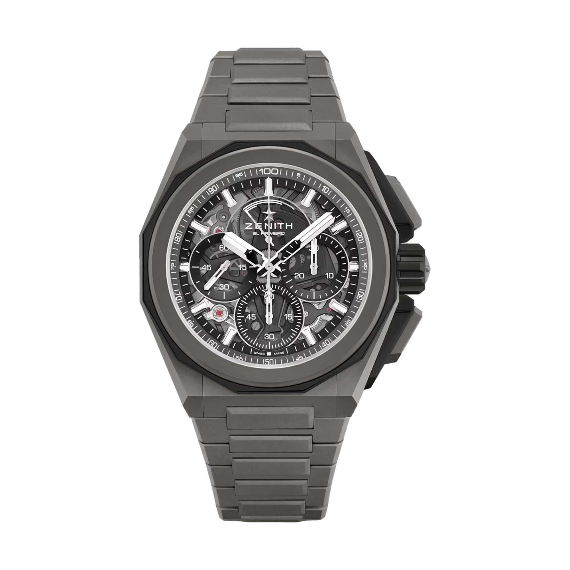 Defy Extreme Skeleton Titanium 45mm - Grey on Bracelet | Teddy