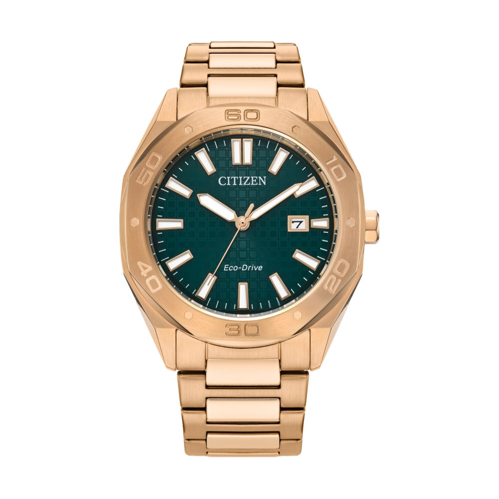 オリバー様 Odyn Gold PVD 41mm - Green on Bracelet | Teddy Baldassarre