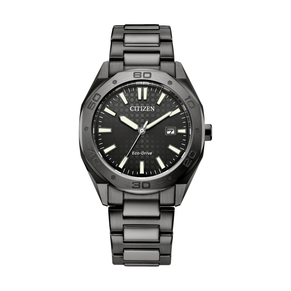 ODIUM blackl ブラックメタル Odyn Black PVD 41mm - Grey on Bracelet | Teddy Baldassarre