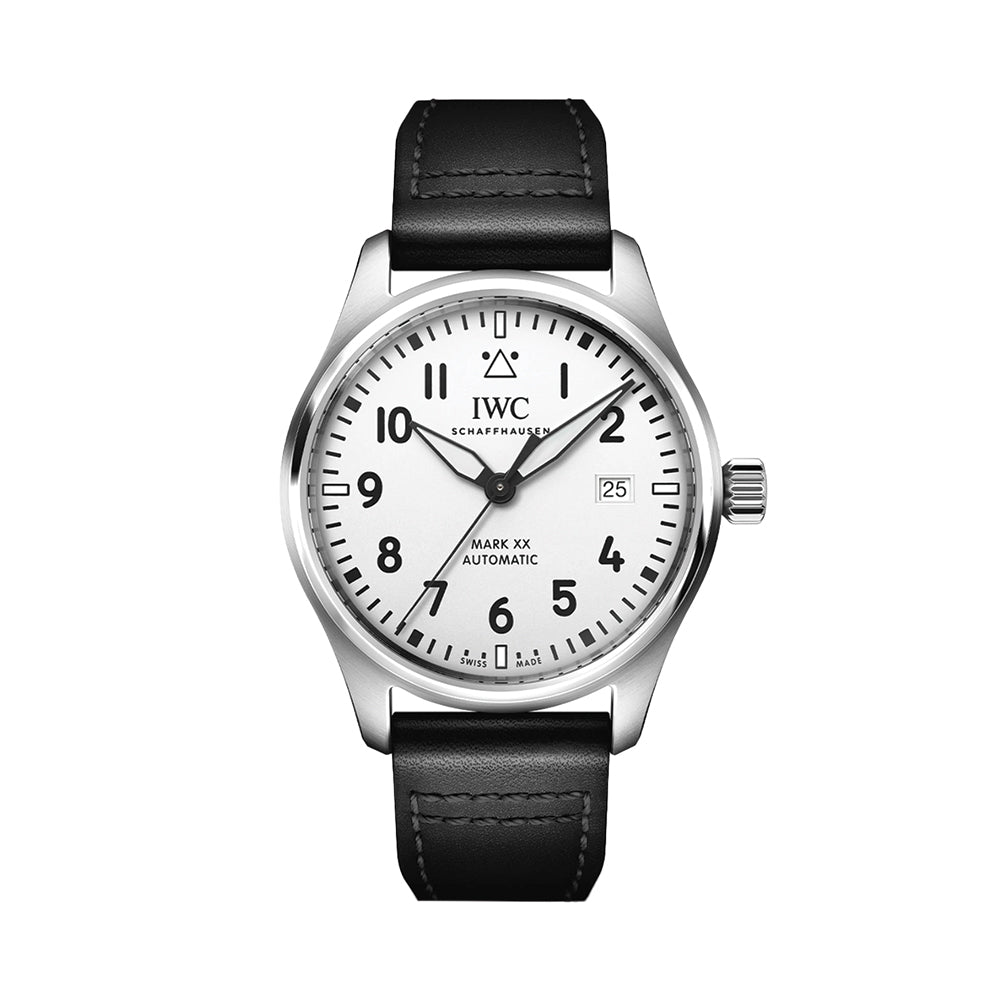 Pilot's Watch Automatic Mark XX 40mm - Silver-Plated on Leather