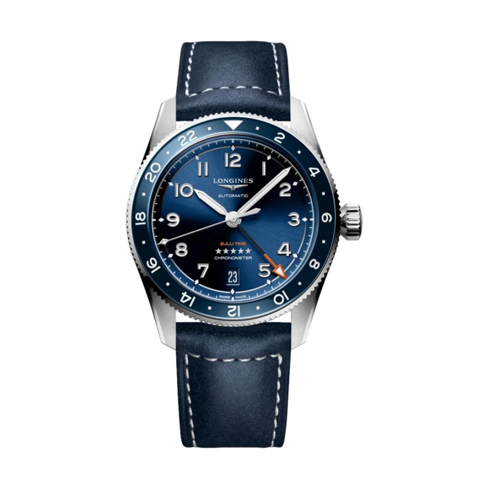 Spirit Zulu Time 39mm - Blue on Leather Strap | Teddy Baldassarre