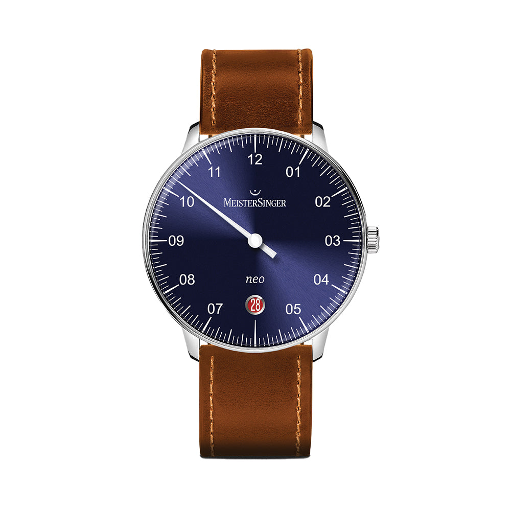 Neo Automatic 36mm - Blue on Cordovan Leather Strap | Teddy