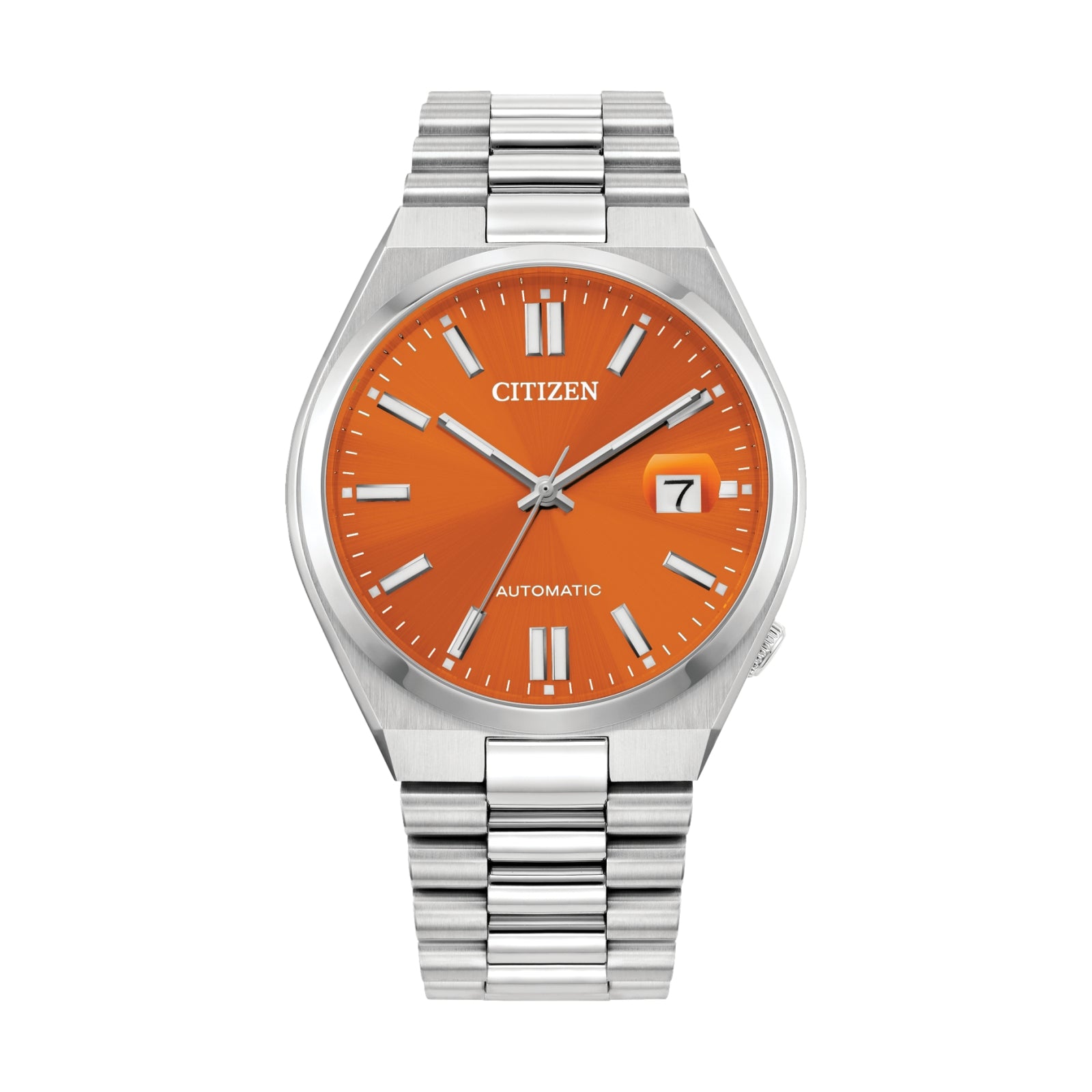 Tsuyosa Automatic 40mm - Orange on Bracelet | Teddy Baldassarre