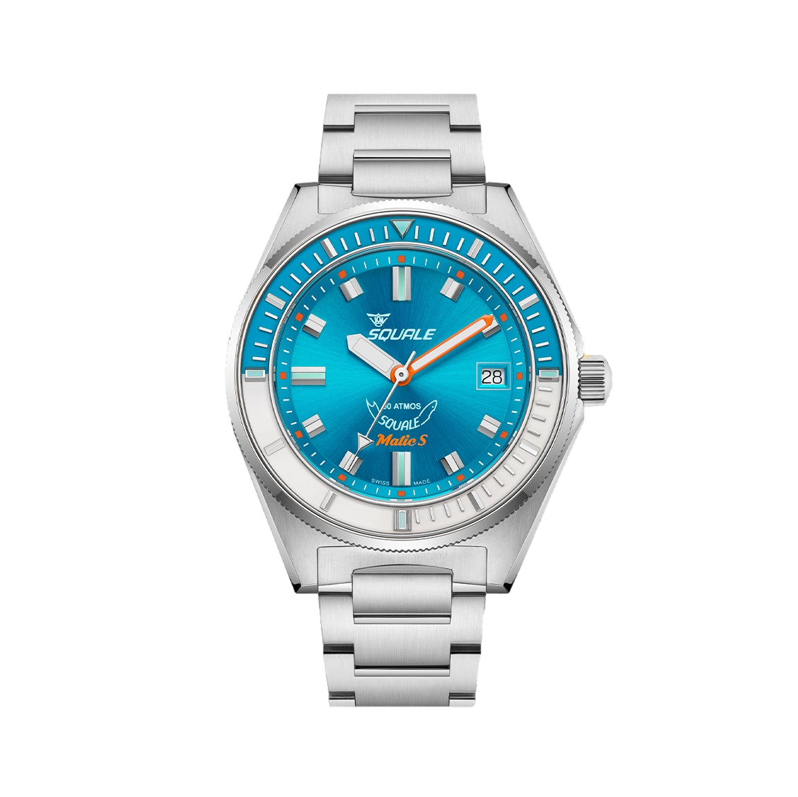 Matic S 39.5mm - Light Blue on Bracelet | Teddy Baldassarre