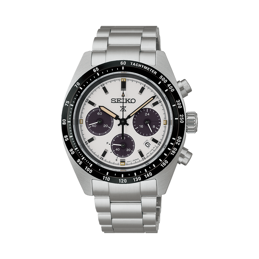 SSC961 Prospex Speedtimer 39mm - White on Bracelet | Teddy Baldassarre