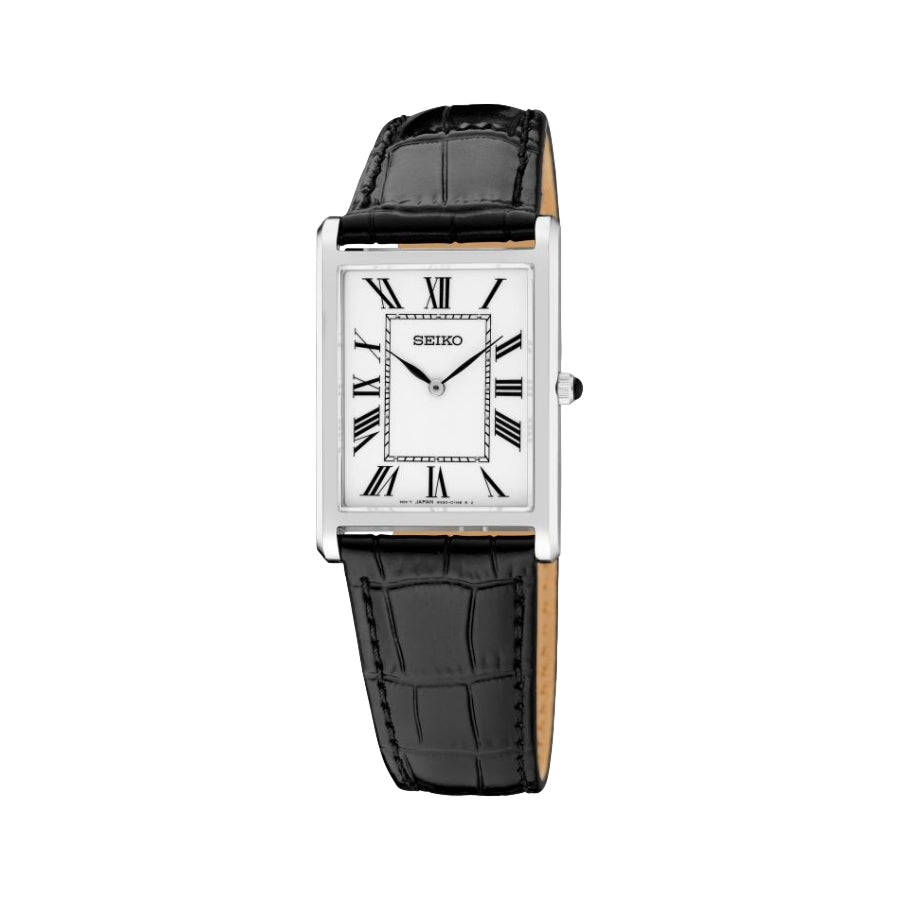 SWR103 Essentials 39mm - White on Leather Strap | Teddy Baldassarre