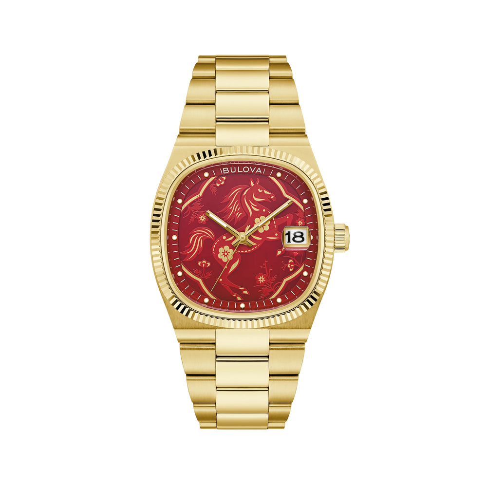 Super Seville Year of the Horse Limited Edition Gold-Tone 37.5mm - Red on Bracelet