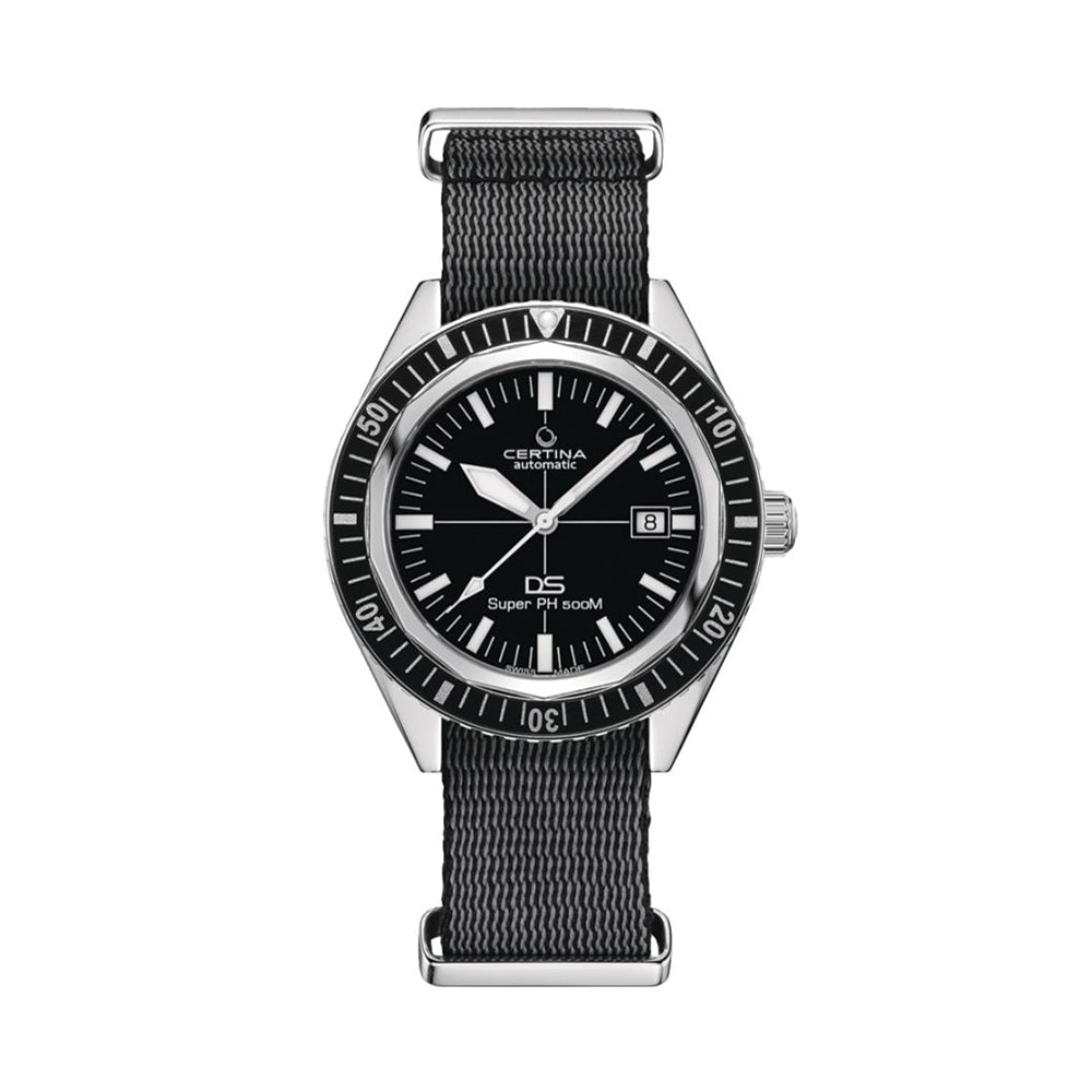 翔様 DS Super PH500M 43mm - Black on One-Piece Nylon Strap | Teddy