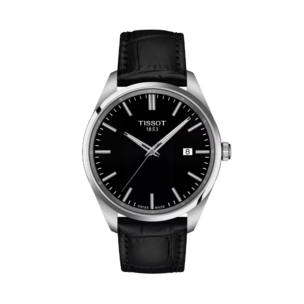 PR 100 Quartz 40mm - Black on Leather Strap | Teddy Baldassarre