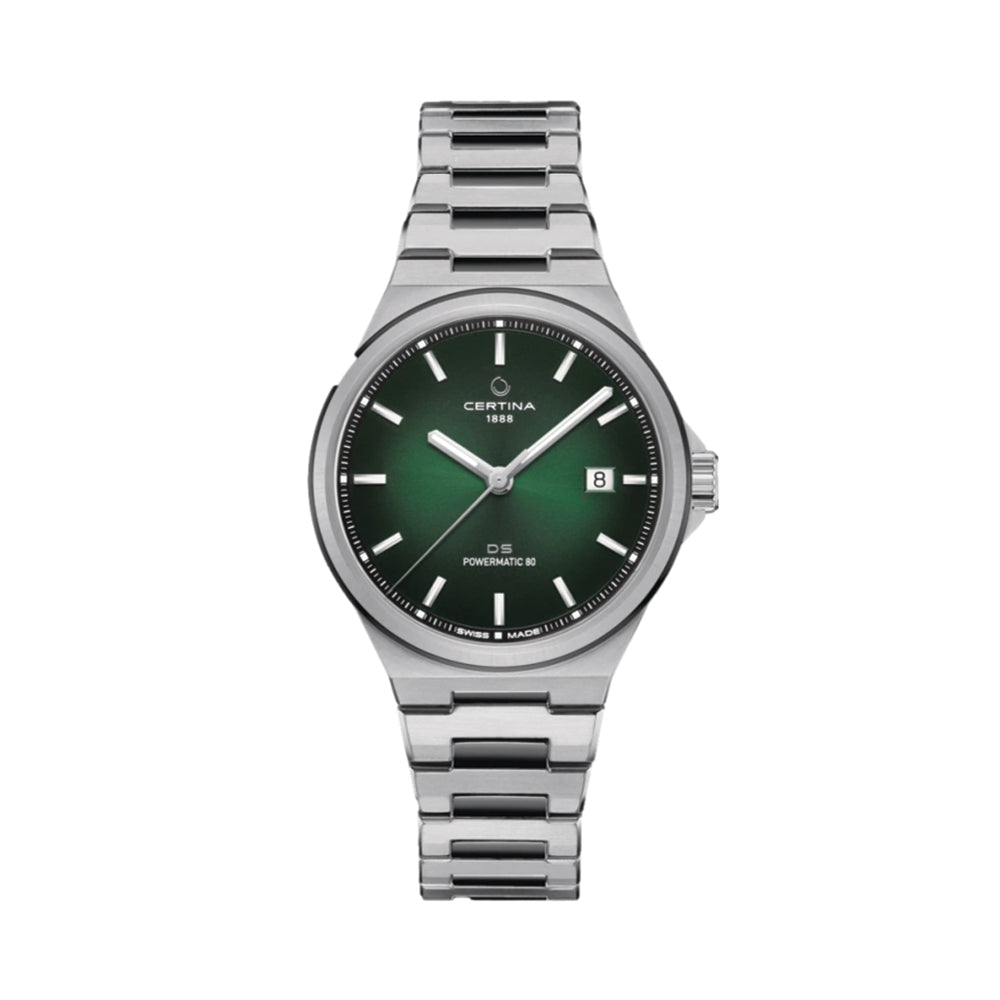 DS-7 Powermatic 80 39mm - Green on Bracelet | Teddy Baldassarre