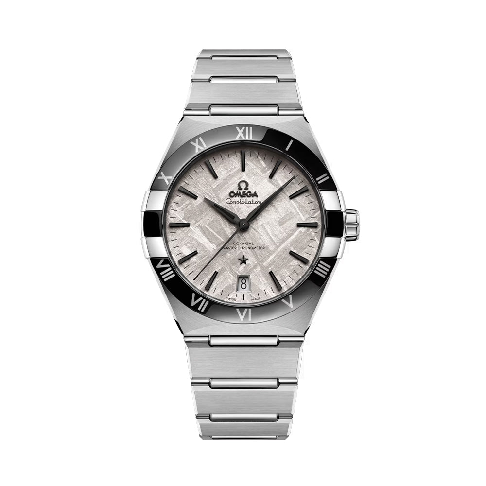 OMEGA Constellation シルバー 時計 Constellation 41mm - Grey Meteorite on Bracelet | Teddy Baldassarre