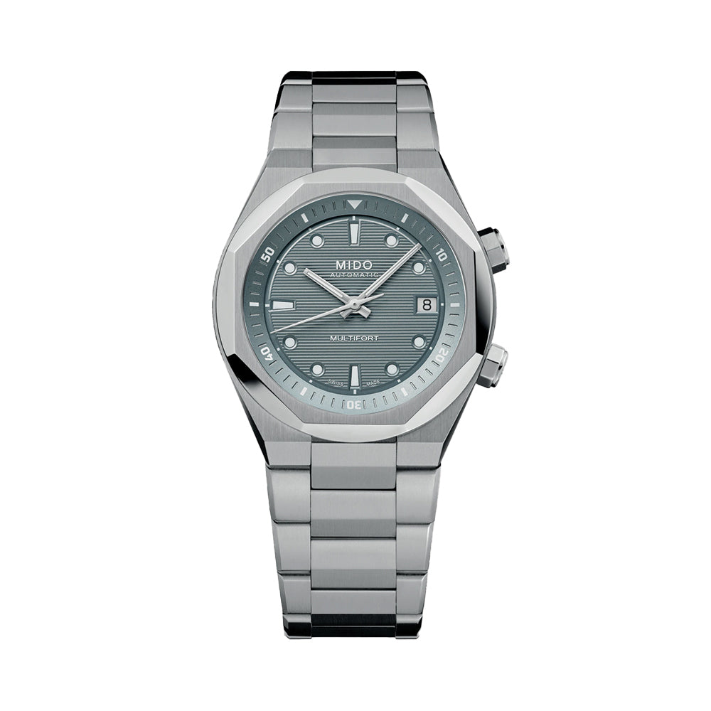 Multifort 8 Two Crowns Automatic 40mm - Grey on Bracelet | Teddy