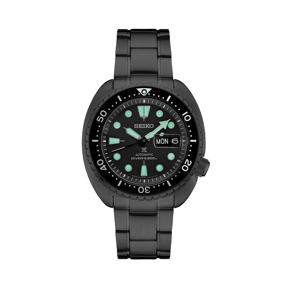 SEIKO PROSPEX ブラックダイアル 時計 SRPK43 Prospex Black 45mm - Dark Grey on Bracelet | Teddy Baldassarre