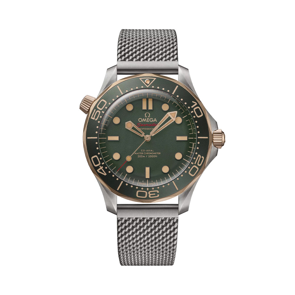Seamaster Diver 300M Titanium and Bronze Gold 42mm Green on