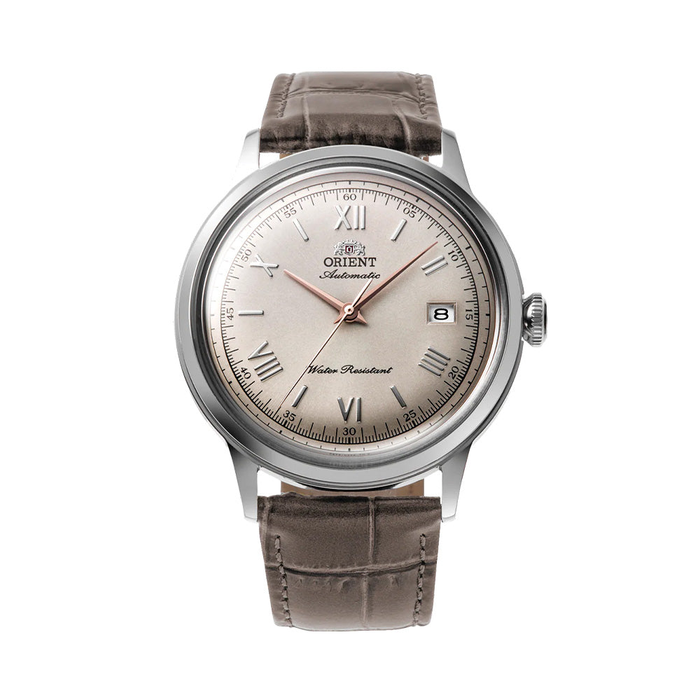 Bambino Version 2 40.5mm - Beige on Leather Strap | Teddy Baldassarre