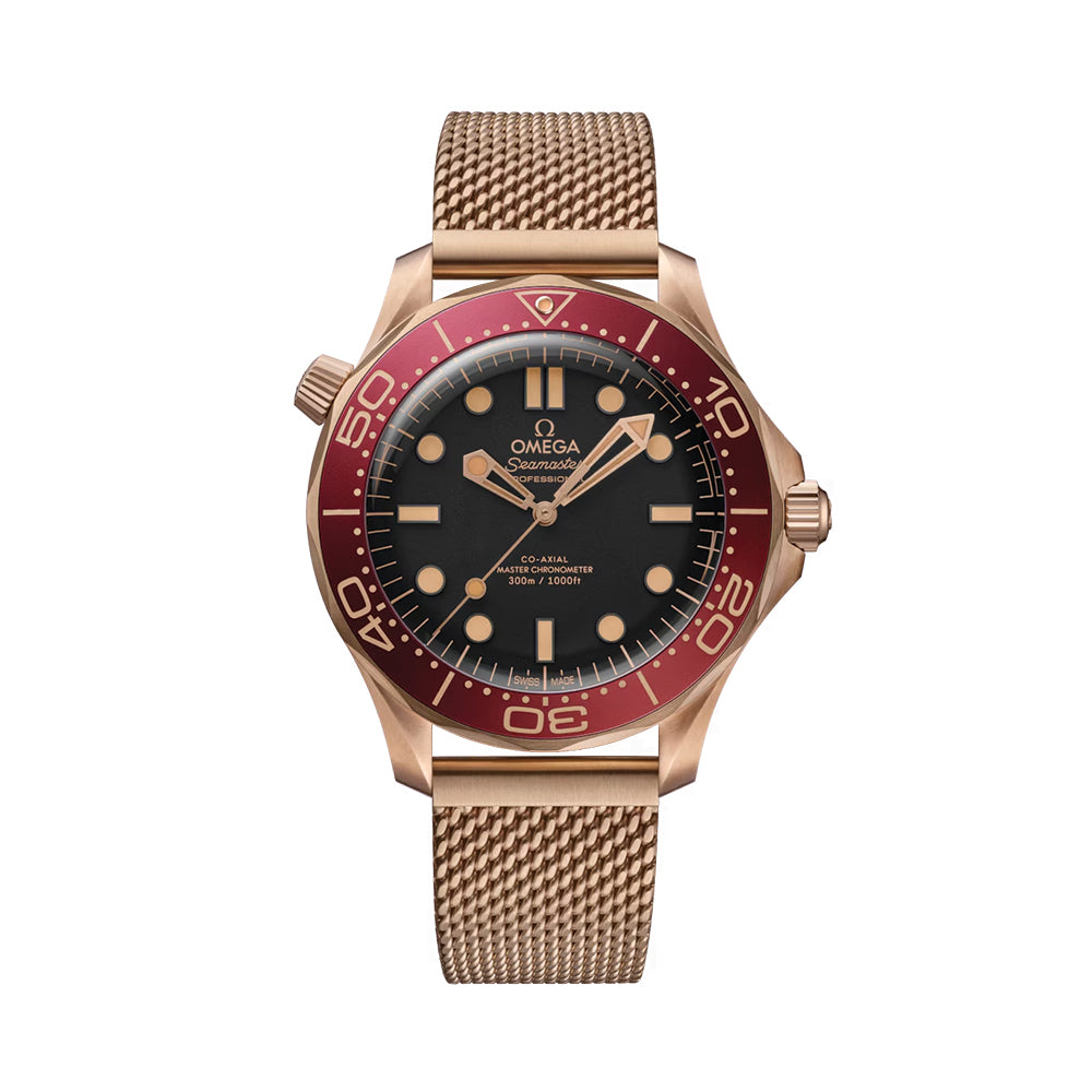 Seamaster Diver 300M Bronze Gold 42mm Black on Bracelet Teddy