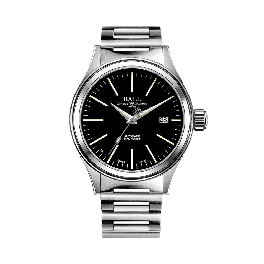 Fireman Enterprise 40mm - Black on Bracelet | Teddy Baldassarre