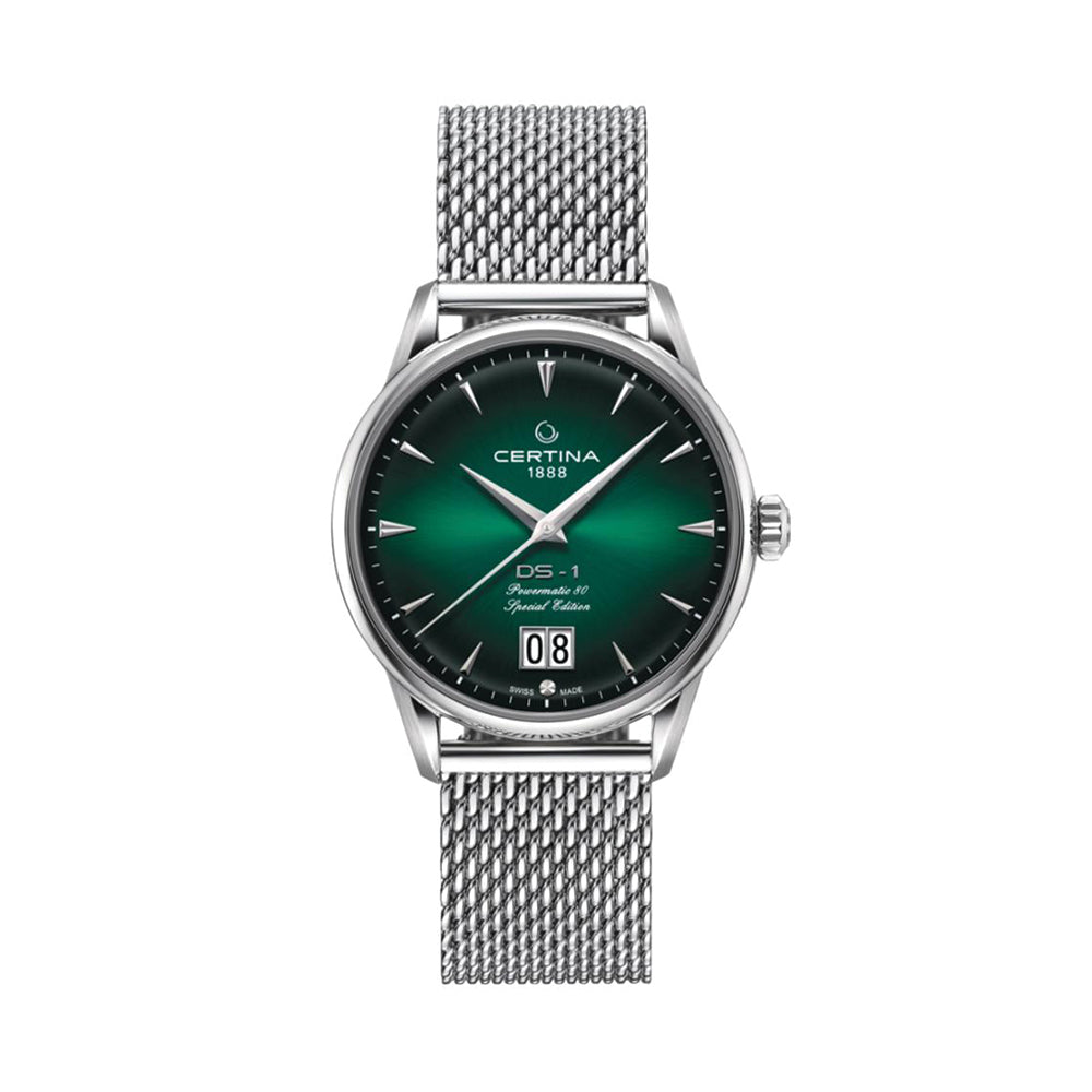 DS-1 Big Date Special Edition 41mm - Green on Bracelet | Teddy