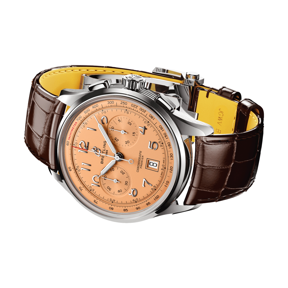 Premier B01 Chronograph 42mm Stainless Steel - Copper