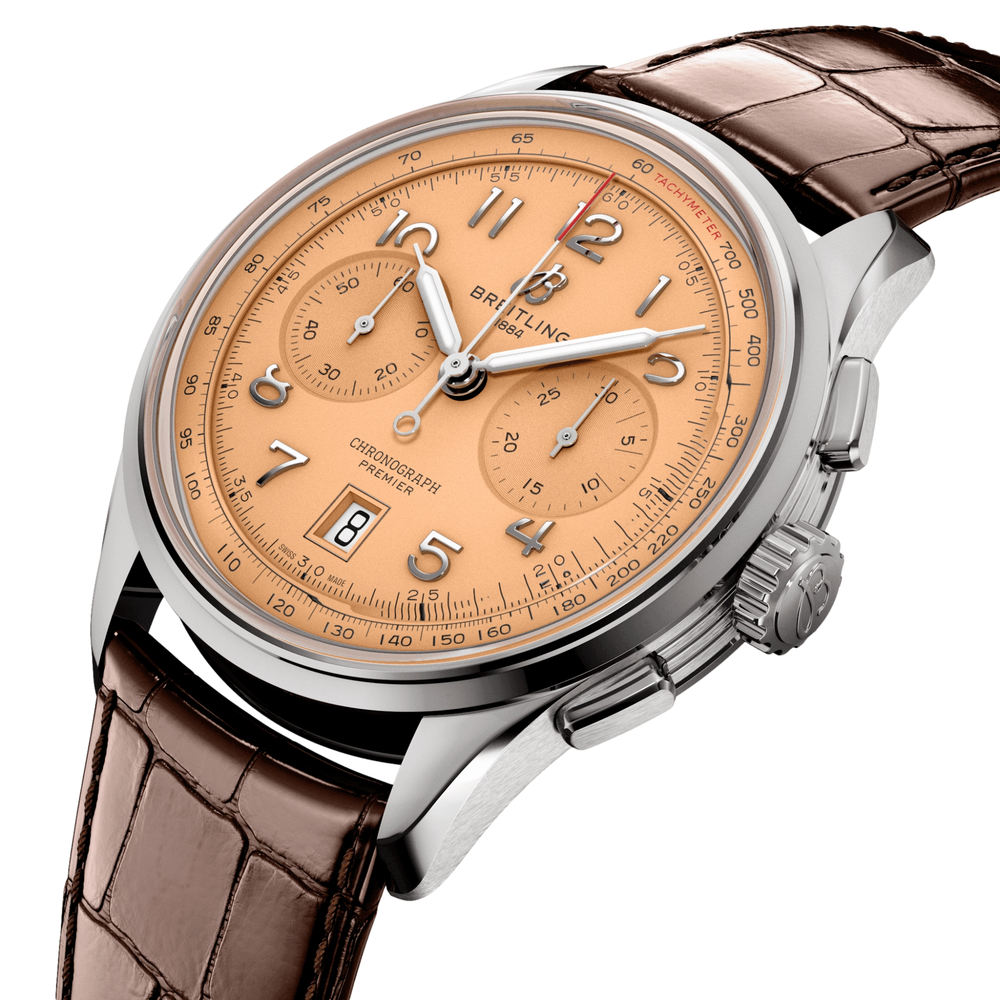Premier B01 Chronograph 42mm Stainless Steel - Copper