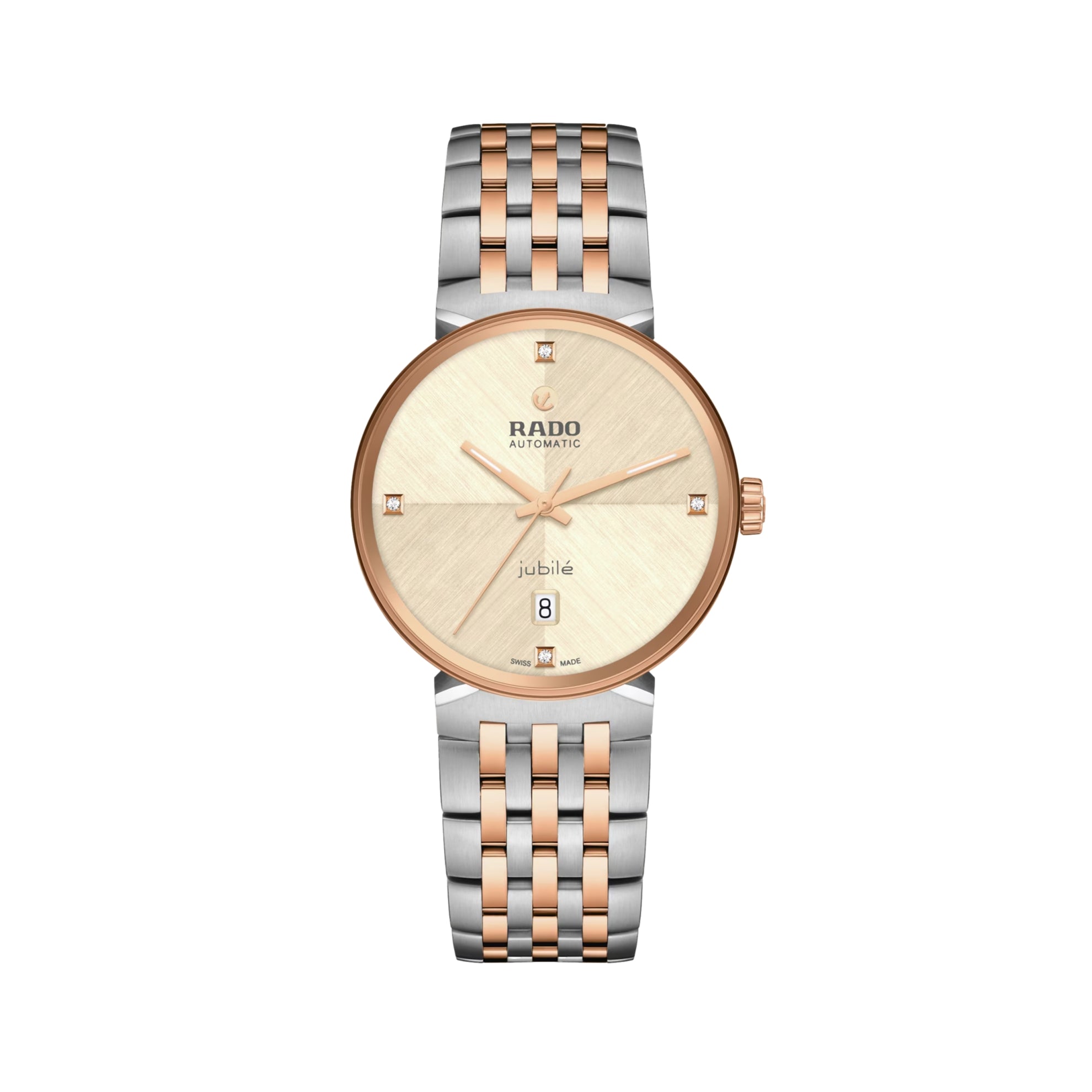 Florence Automatic Bi-Color Rose Gold and Steel 39mm - Champagne