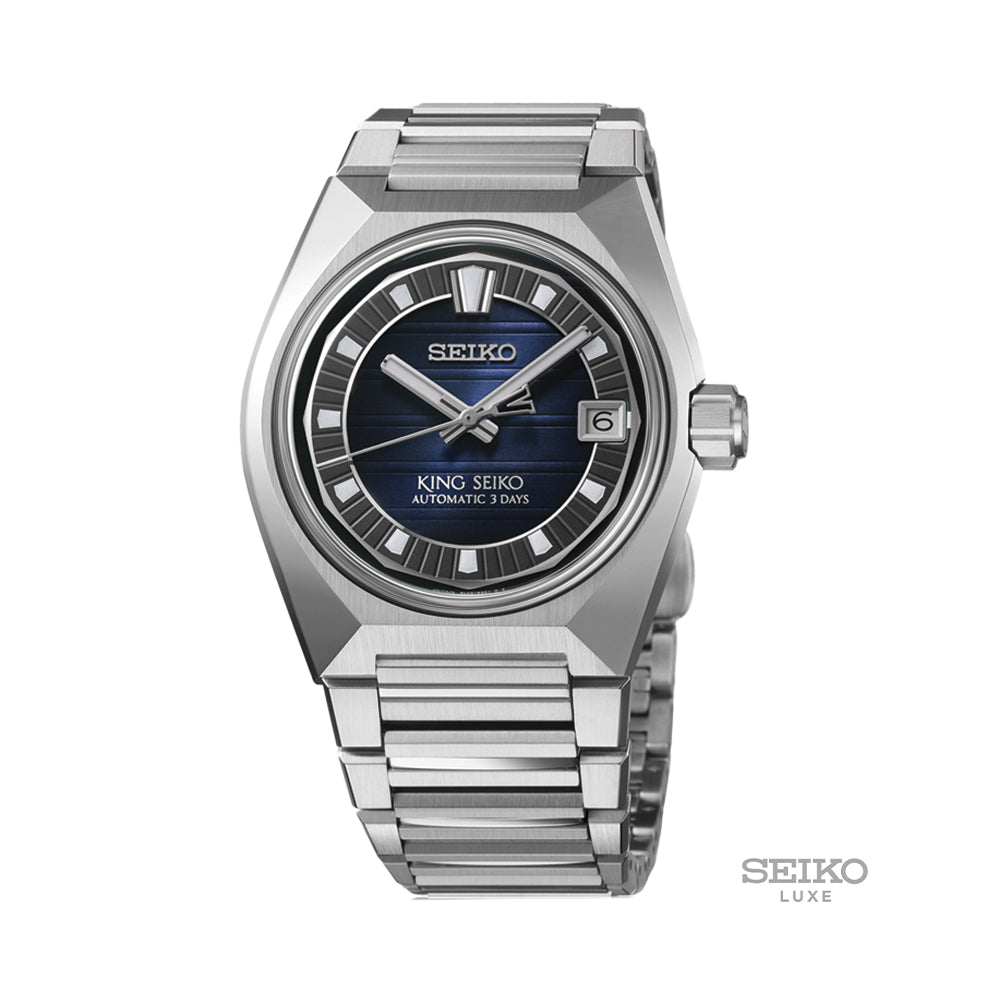 SLA085 King Seiko 41mm - Blue on Bracelet | Teddy Baldassarre