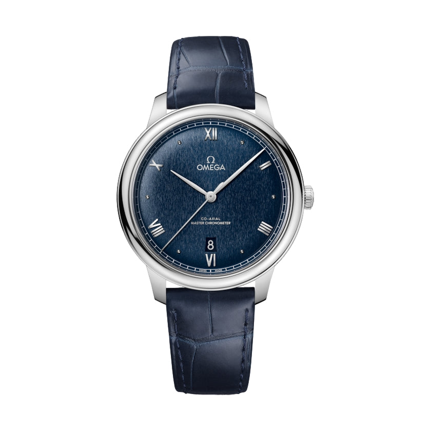 De Ville Prestige 40mm - Blue on Leather Strap | Teddy Baldassarre