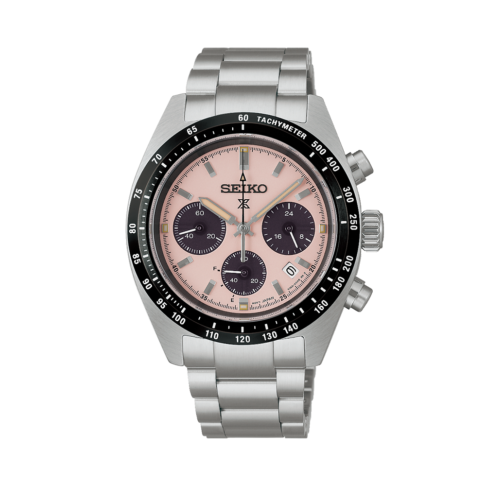 SSC963 Prospex Speedtimer 39mm - Pink on Bracelet | Teddy Baldassarre