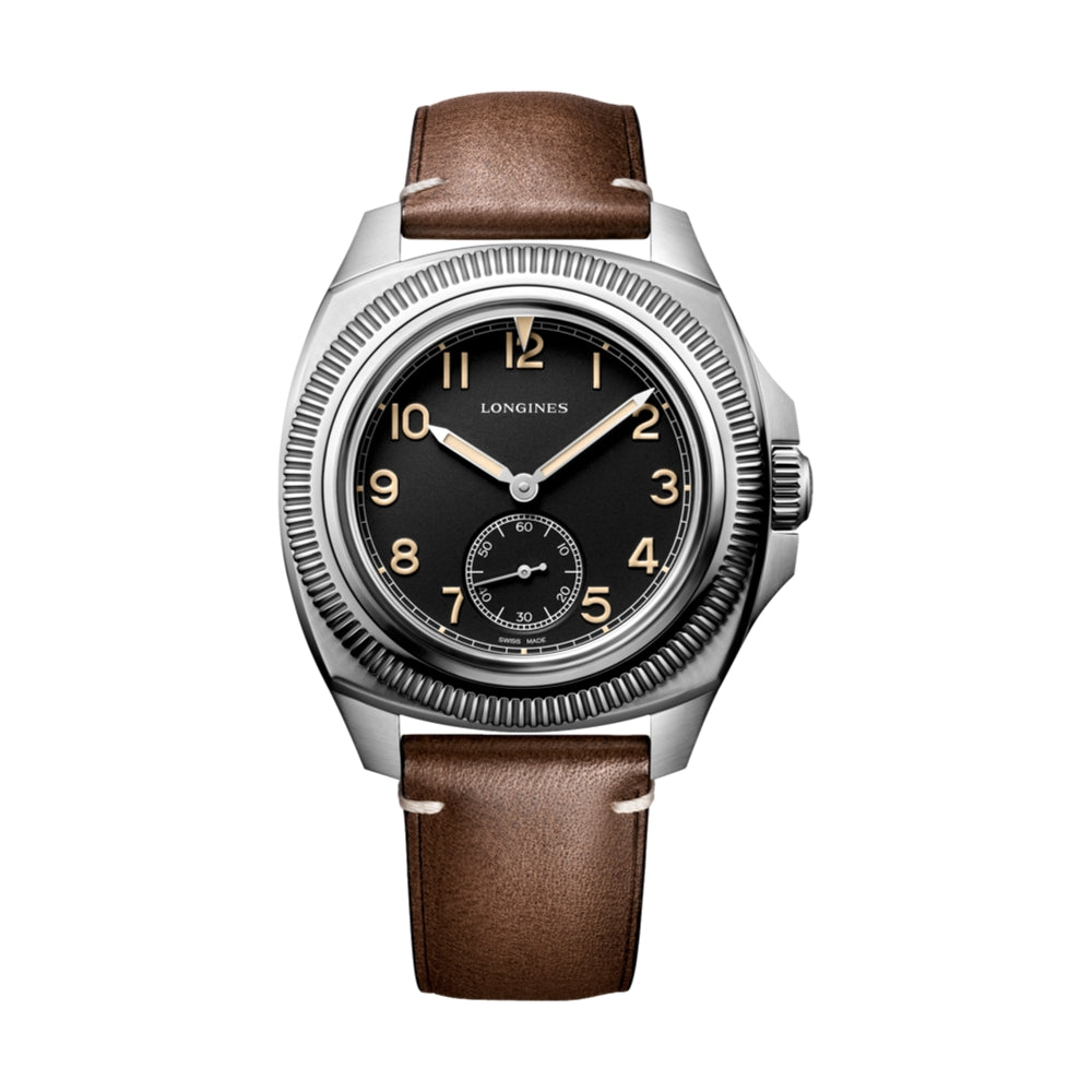 Pilot Majetek 43mm - Black on Leather Strap | Teddy Baldassarre