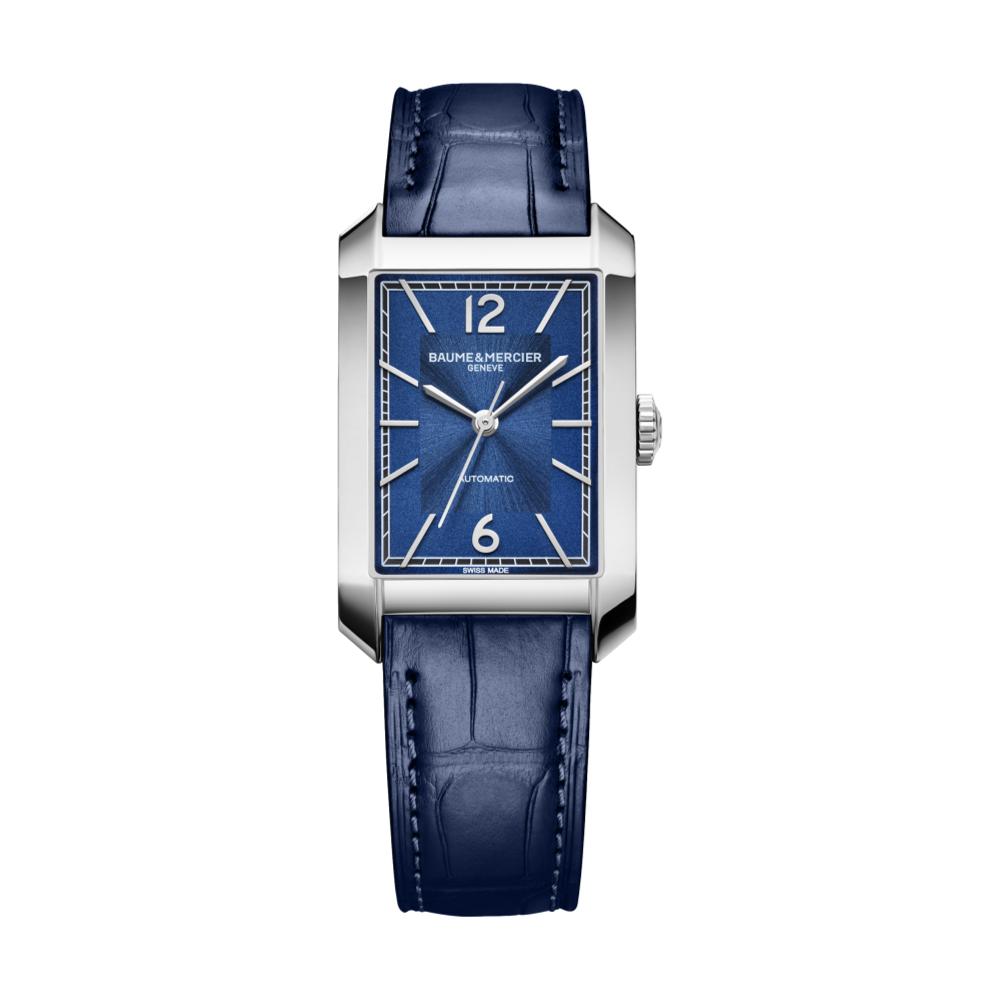 腕時計　Baume & Mercier 手巻き Hampton 10732 Automatic 43mm - Blue on Leather Strap | Teddy