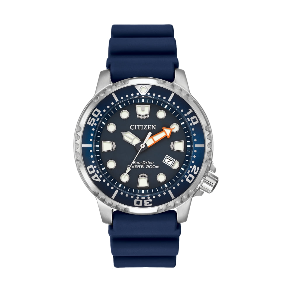Citizen Eco Drive Mens ProMaster Aqualand Strap Watch, Blue