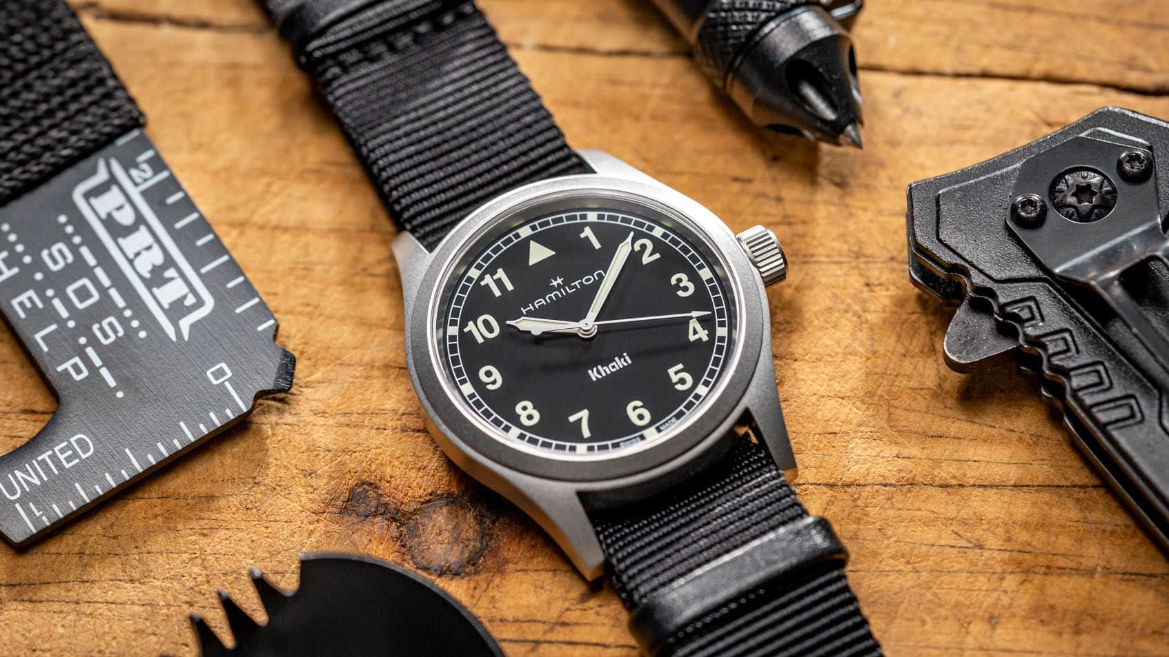 1545 Steel 40mm - Black on Rubber Strap | Teddy Baldassarre